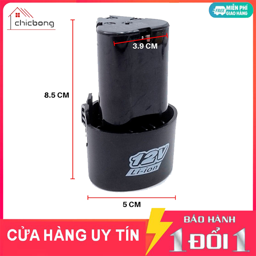 Pin máy khoan 12V Lithium ion cho máy khoan pin cầm tay 1500 mah, dùng cho các dòng máy khoan pin cầm tay 12v giá rẻ aotuo, makita, voto, total cùng chân cắm
