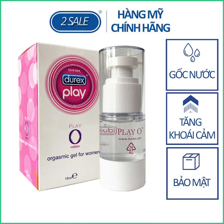 Gel bôi trơn tăng khoái cảm cho phụ nữ Durex Play O 15ml