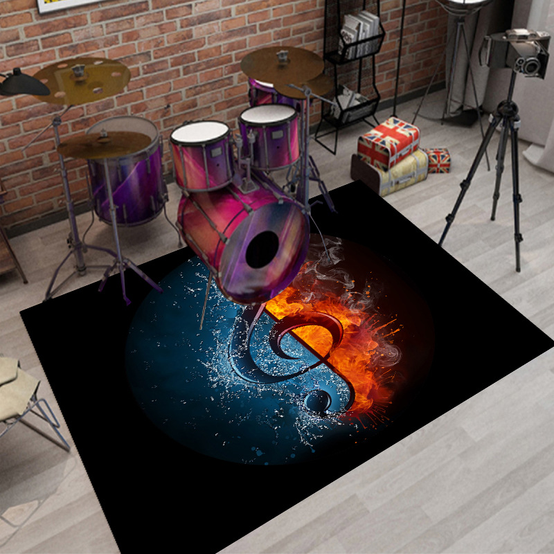 Thảm trống chống trượt giảm ồn 3d cao cấp cho trống jazz và trống điện tử