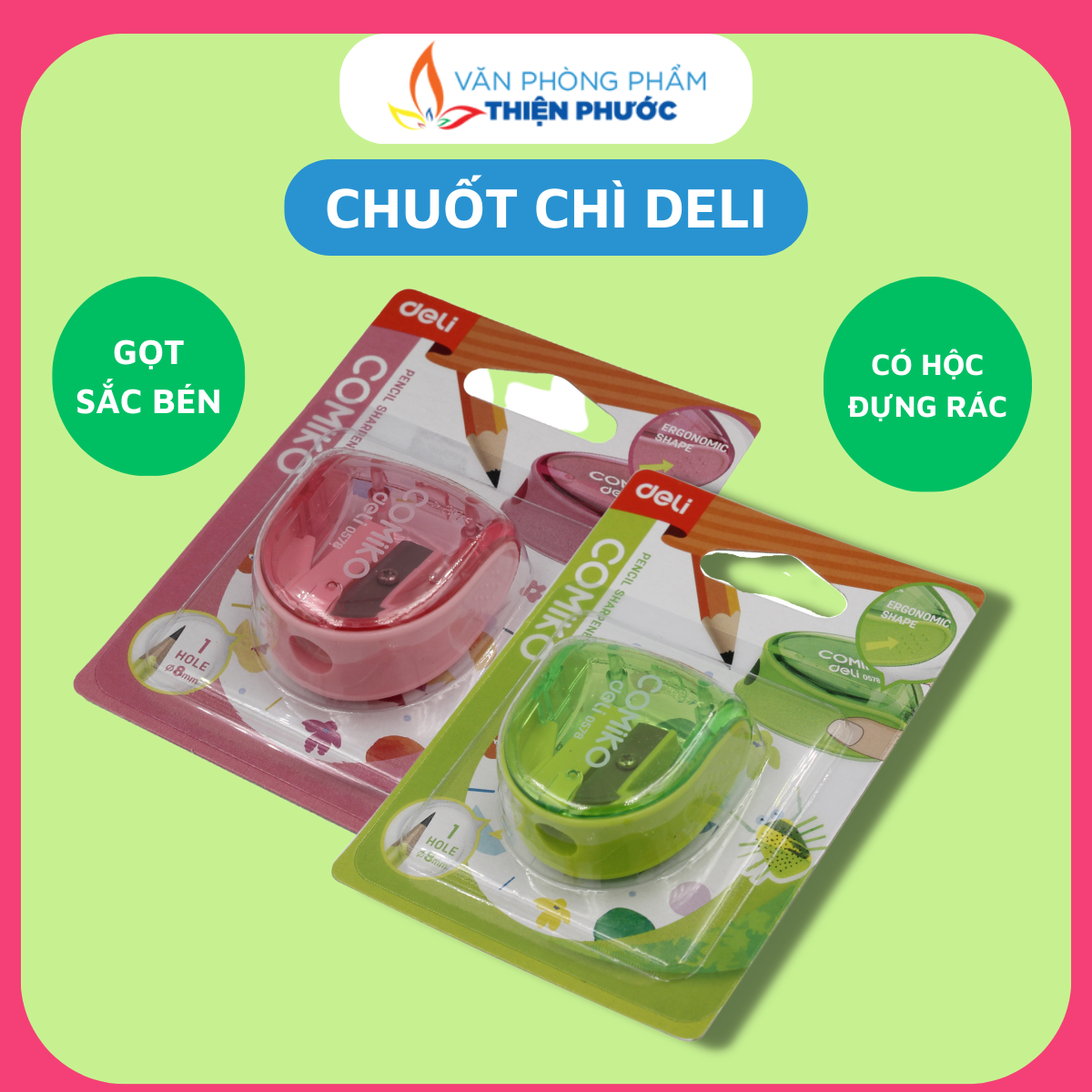 Chuốt bút chì deli 0578 thiện phước