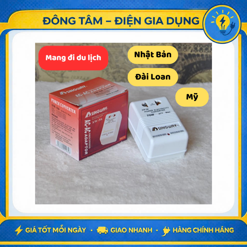 BỘ CHUYỂN ĐỔI NGUỒN SINGWAY TỪ 220V RA 110V VÀ NGƯỢC LẠI TỪ 110V SANG 220V