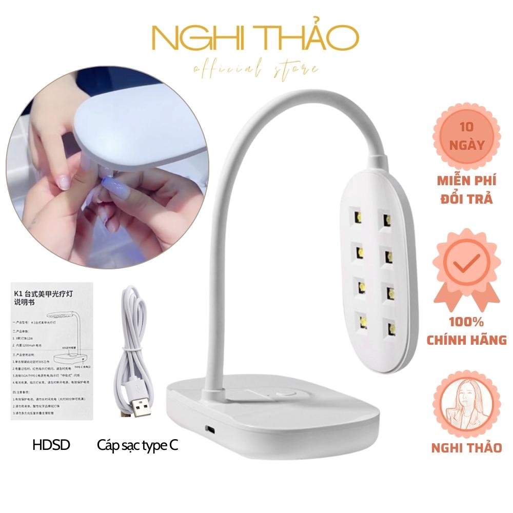 Máy hơ móng mini tích điện k1 snrqi 12w nghi thảo