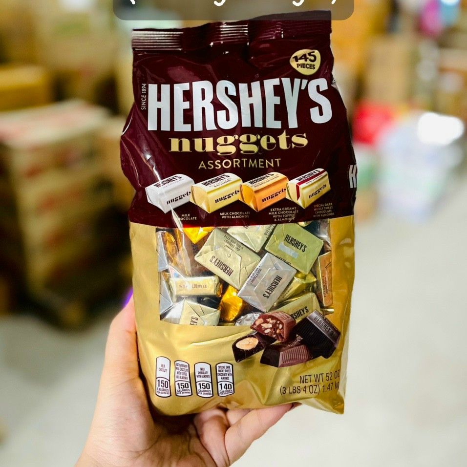 Kẹo Socola Hershey Nuggets Assortment 145 pieces Mỹ