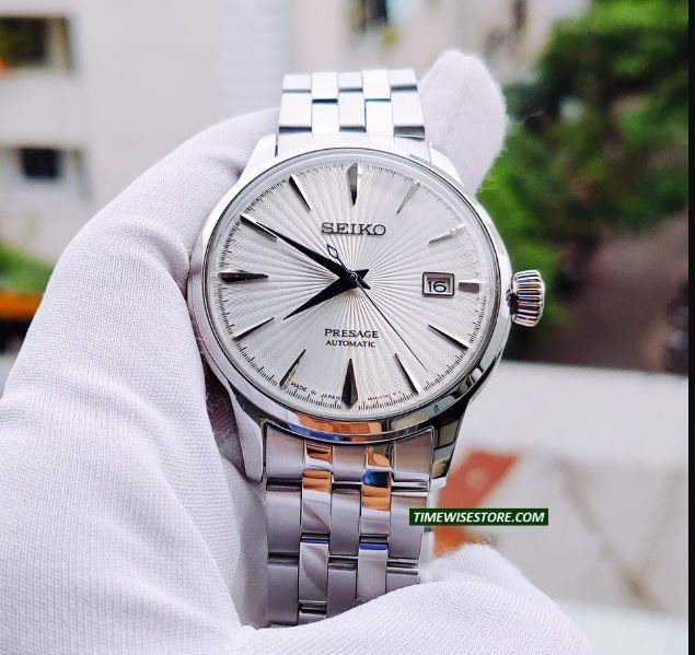 Đồng Hồ Seiko Coctai TIME AUTOMATIC MEN'S Automatic Trắng Nhật bản + Thẻ bảo hành 18 tháng