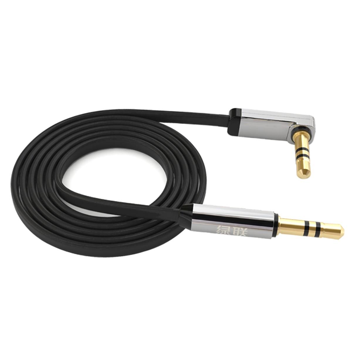 Cáp audio 3.5mm ugreen 10598 đầu bẻ góc 90 độ chính hãng