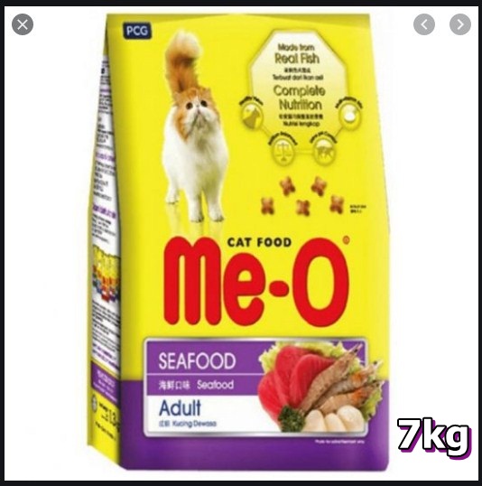 Thức ăn hạt cho Mèo trưởng thành. Me-O. Nhập khẩu Thái Lan, bao 7kg ( có 20 gói nhỏ bên trong bao)