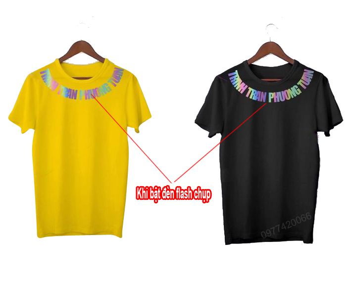 Áo thun Jack, áo phông Trịnh Trần Phương Tuấn phản quang 7 màu, CÓ IN THEO YÊU CẦU