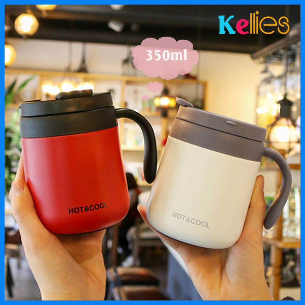 Ly giữ nhiệt đựng coffee dung tích 350ml và 500ml chất liệu inox 304 chuẩn, cốc giữ nhiệt có tay cầm thiết kế nhiều lớp giữ nhiệt tốt, bình giữ nhiệt