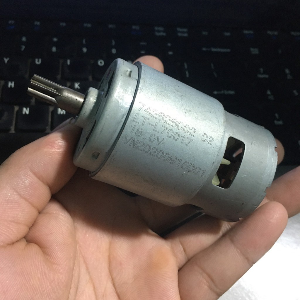 Motor 775 máy khoan pin, máy bắn vít kèm nhông