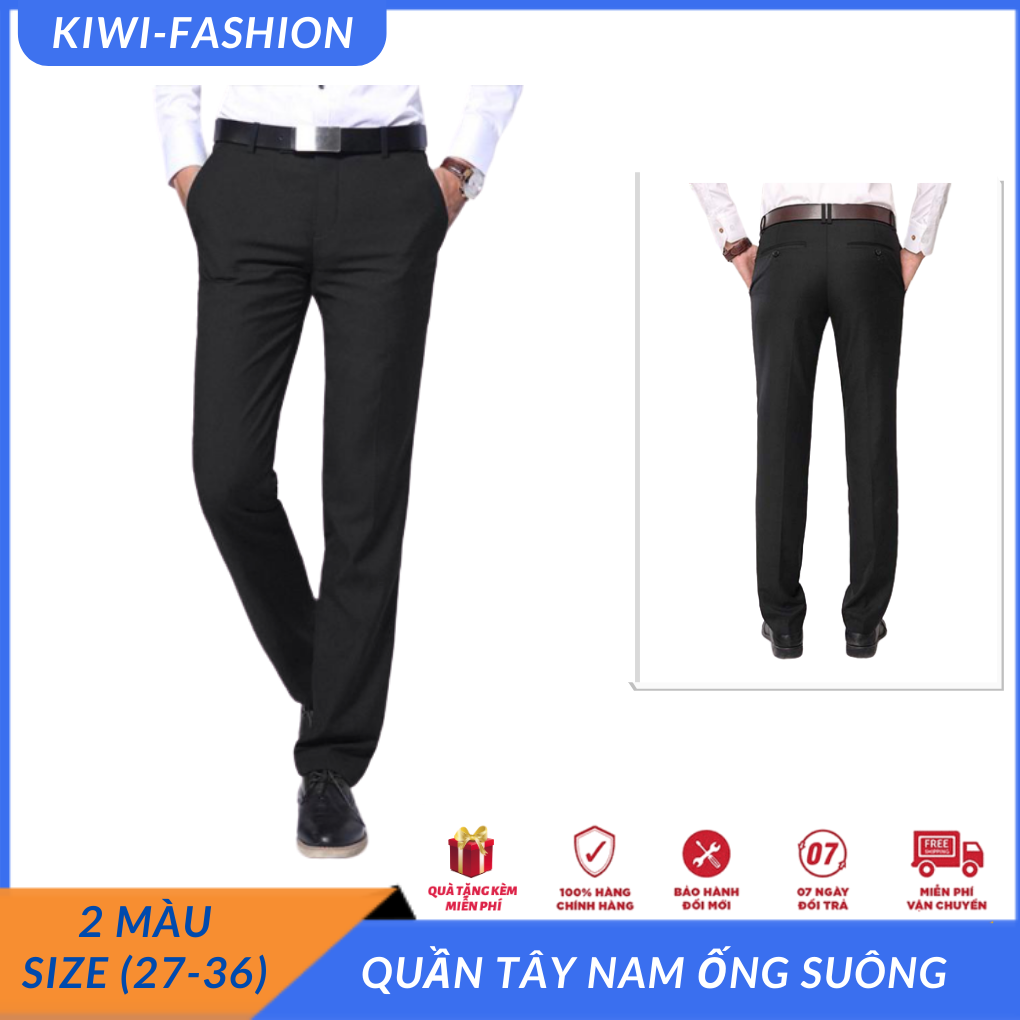 Quần tây nam trung niên màu sang trọng tôn lên nét mạnh mẽ cho nam giới size từ 27 đến 36 màu xám