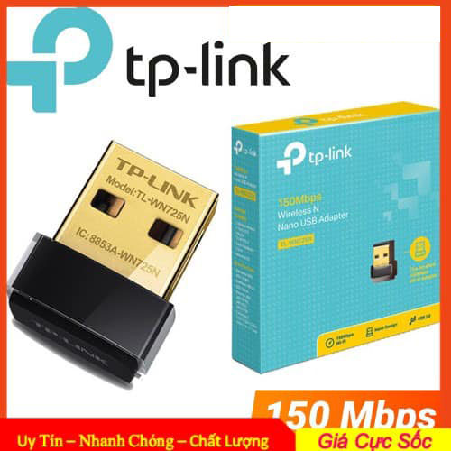 Tplink tl-wn725n - usb thu wifi nano chuẩn n tốc độ 150mbps giao liền 2h