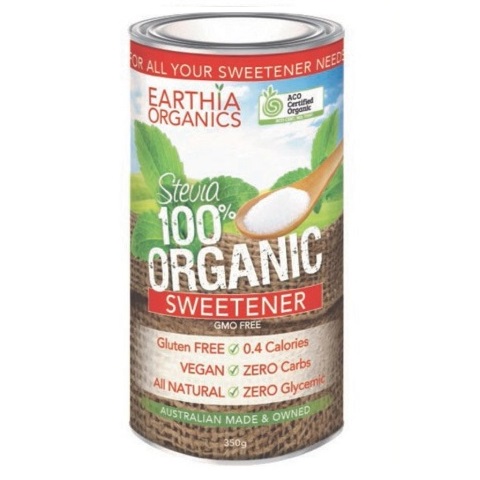 Đường cỏ ngọt (stevia) hữu cơ EarthiaOrganics 350g