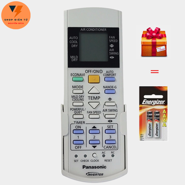 Điều khiển điều hòa PANASONIC cho Tất cả điều hòa Panasonic xịn