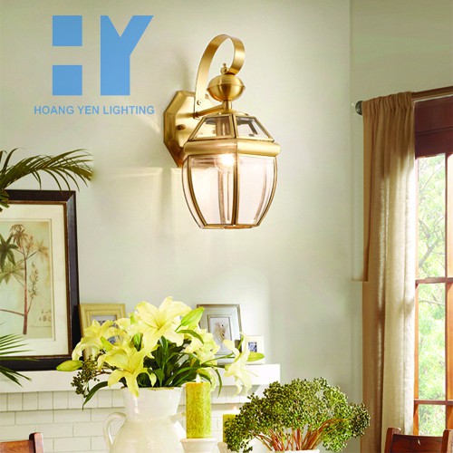 Đèn tường đồng cao cấp HY6000-1 đèn tường đèn vách đã bao gồm bóng led