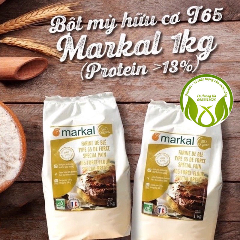 Bột mì hữu cơ t65 markal 1kg