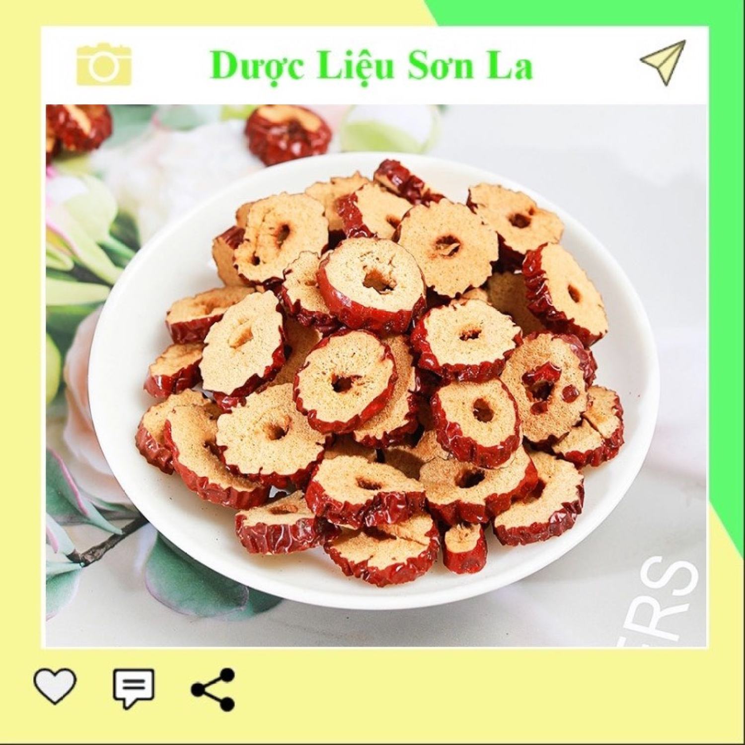 Táo Đỏ thái lát sấy khô 1kg