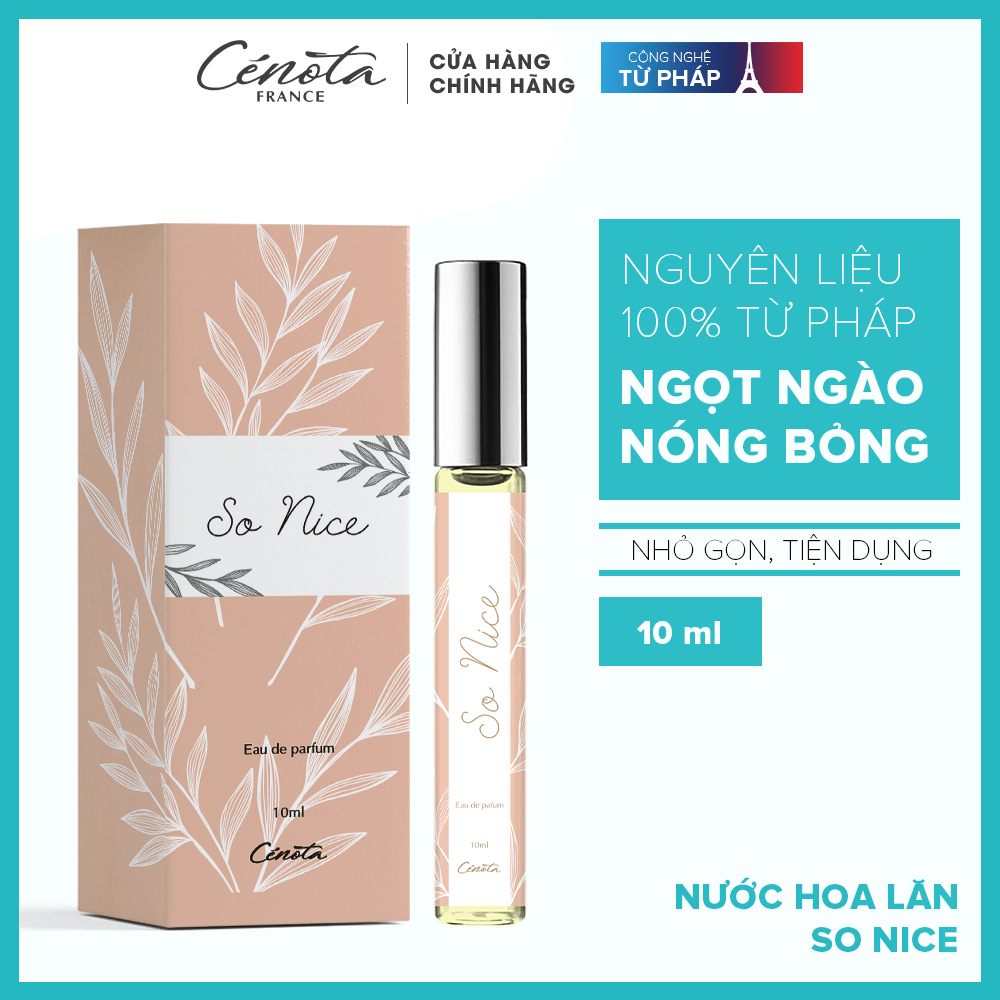 Nước Hoa Lăn Nữ Cenota SO NICE Tinh Khiết, Ngọt Ngào, Nóng Bỏng 10ml