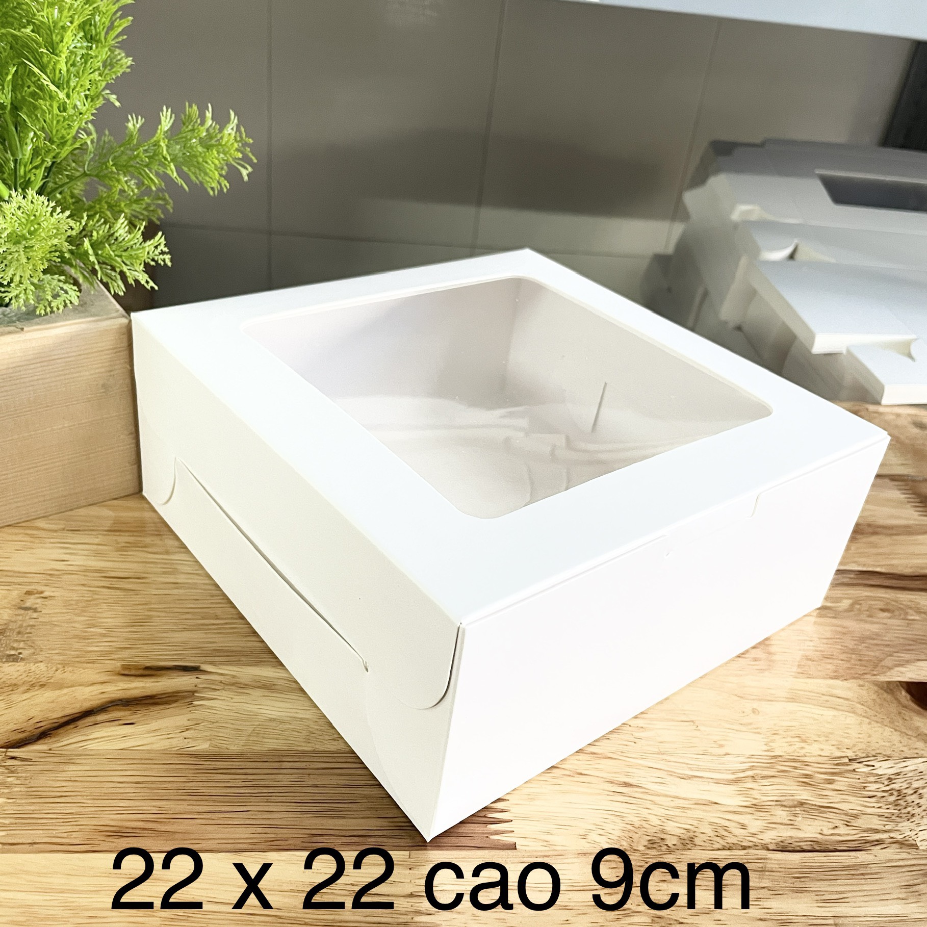 Hộp giấy trắng đựng quà 22 x 22 cao 9cm combo 10 hộp