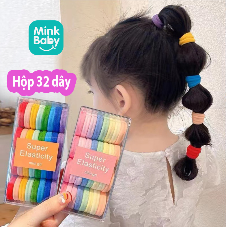 Dây buộc tóc cho trẻ em và người lớn minkbaby