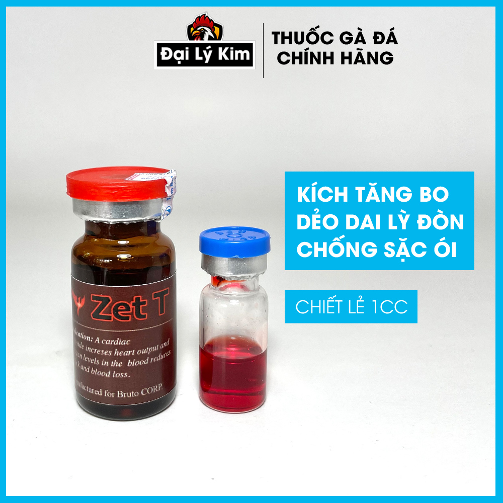 Thuốc gà đá TĂNG BO LỚN, CỰC LỲ ĐÒN, CHỐNG ÓI Zet T, chiết lẻ 1cc, nhập khẩu Mexico chính hãng + thuốc gà, thuốc gà đá, thuốc cho gà đá, thuốc tăng bo gà đá