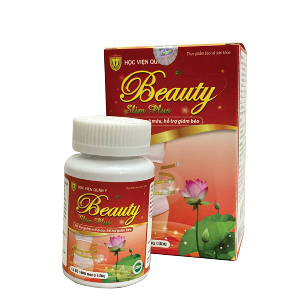 [HCM]Viên uống giảm cân học viện quân y Beauty Slim Plus giữ dáng đẹp da 60 viên