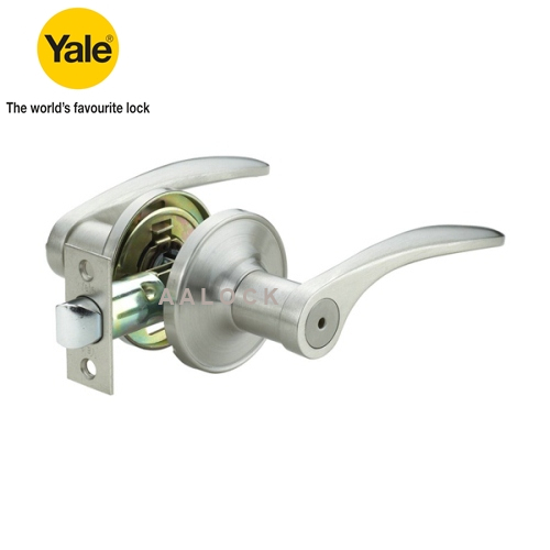 Khóa tay gạt yale vl5322 us15 cho cửa wc- khoá cửa tay gạt cao cấp - npp aalock