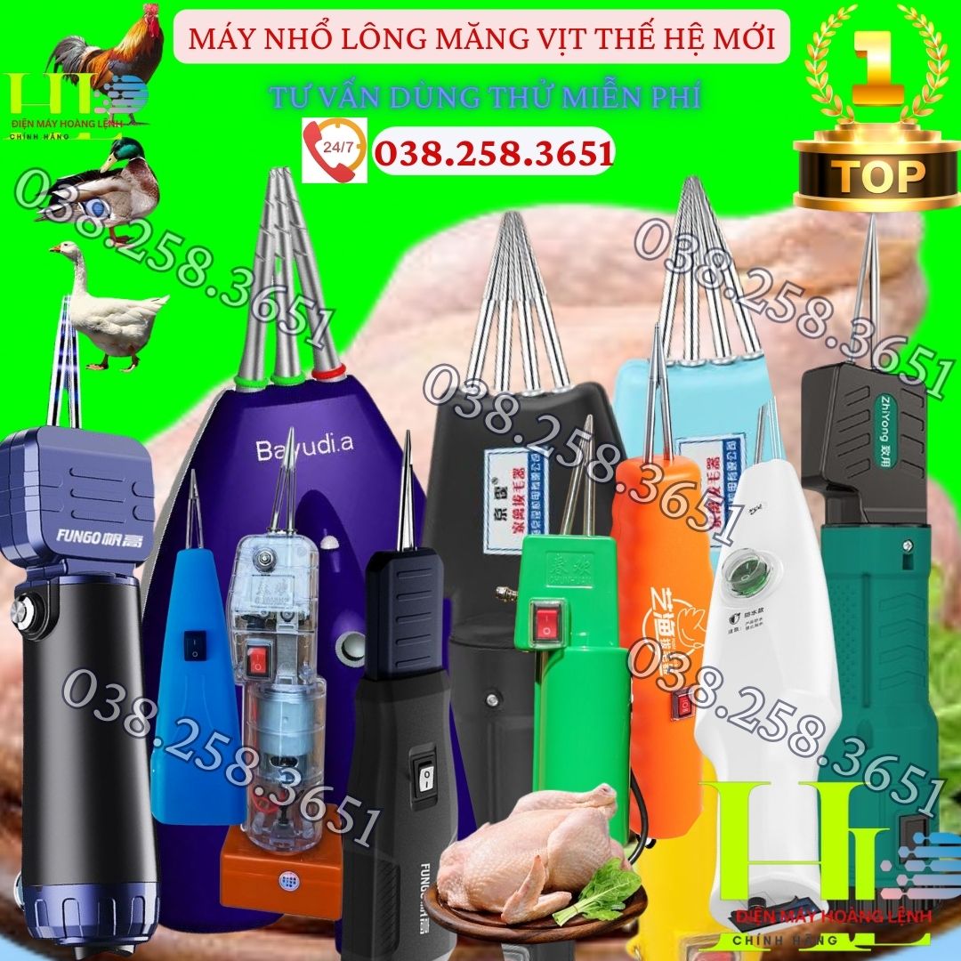 Máy nhổ lông măng vịt cầm tay dùng PIN hoặc ĐIỆN -sỉ -lẻ