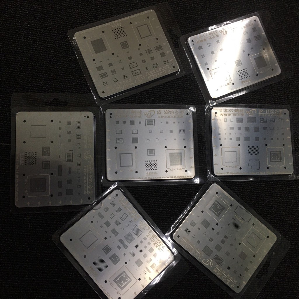 Vỉ đổ chân ic lỗ vuông WL cho iphone