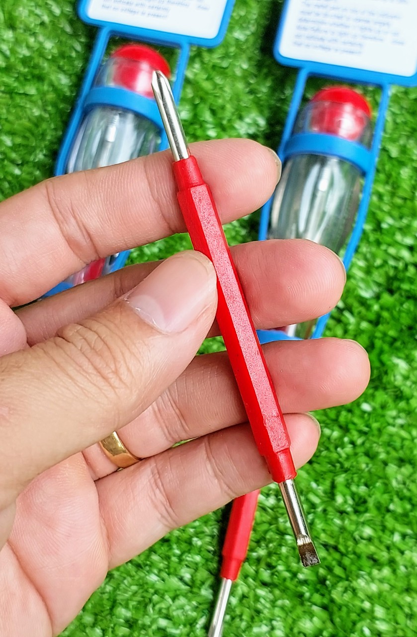 Bút thử điện cao cấp 2 đầu vít thay đổi cơ động, chống va đập tốt
