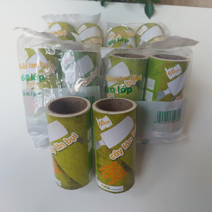 [HCM]10 Lõi Lăn Bụi 60 Lớp NNB/ Lõi Lăn Lông Thú Cưng/ Lăn Bụi Quần Áo