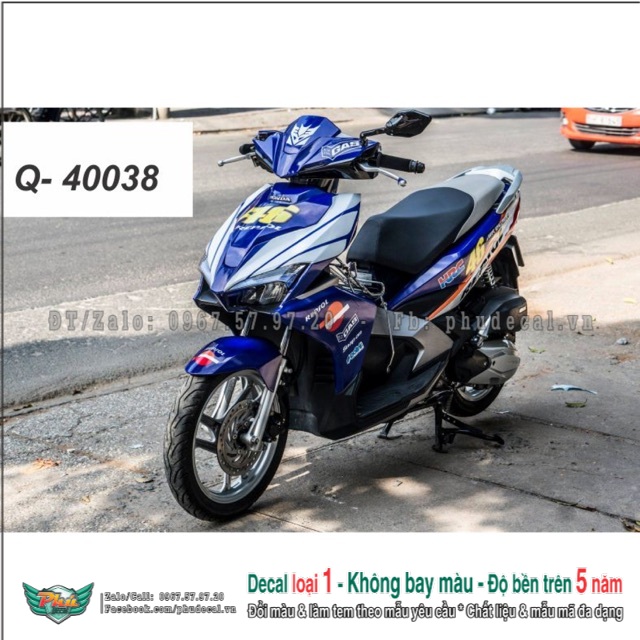 Tem rời ab air blade 2016 repsol xanh hàng loại 1.