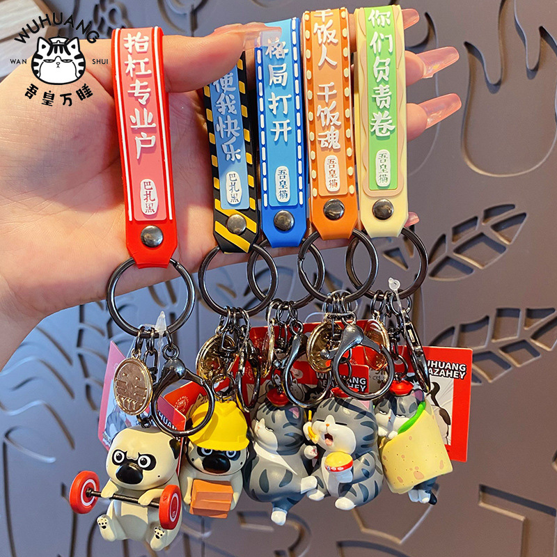 Móc khóa chó pug, mèo ami cao cấp xịn xò