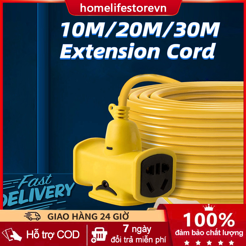 Cuộn Dây Điện Kèm Ổ Cắm Đúc Và Phích Cắm Đúc Liền Dây Chịu Lực Cao Có Lớp Vỏ Dày Chống Cháy Chống Đóng Băng Dây Cấp Nguồn 220V