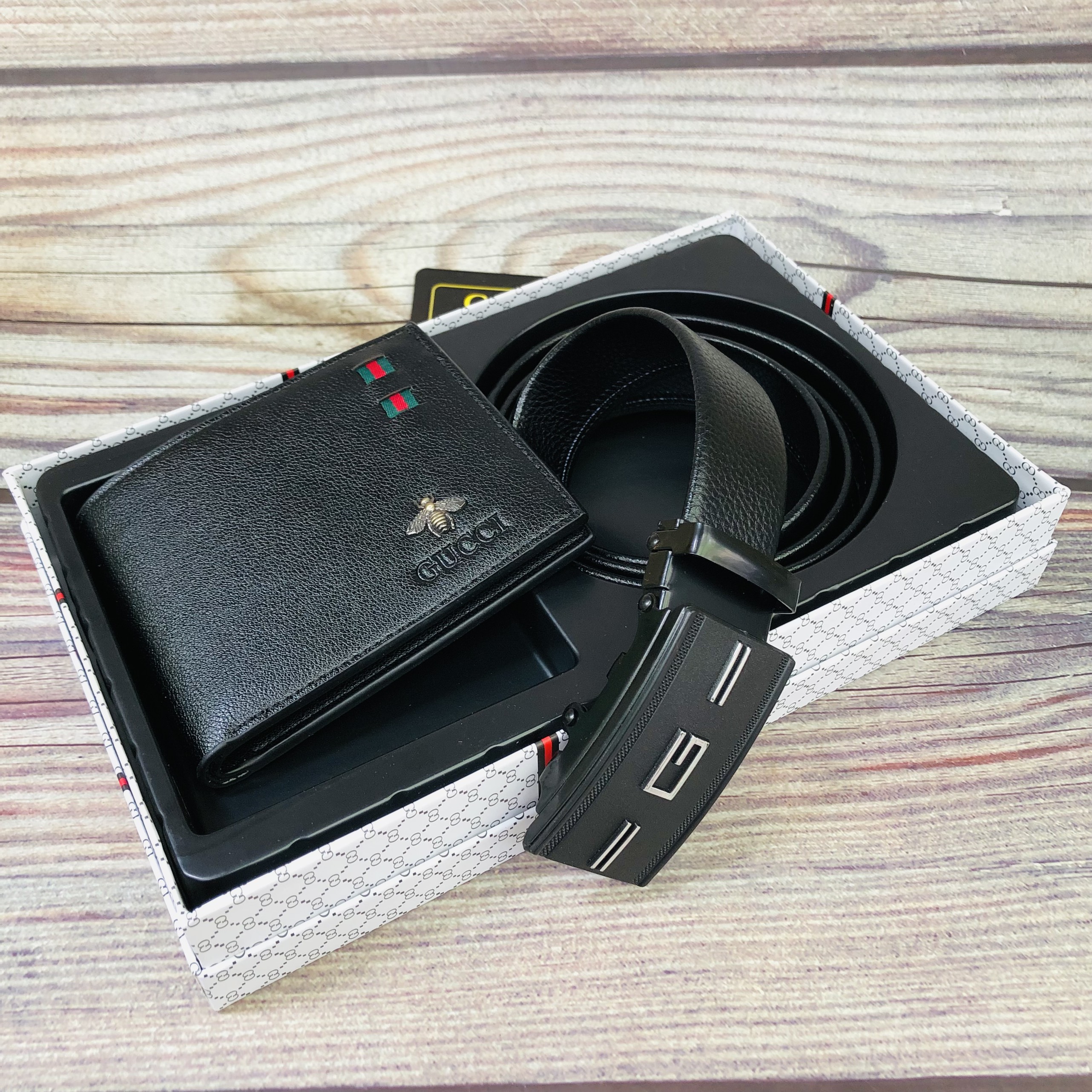 Combo ví da thắt lưng nam Phụ kiện độc - lạ, Set ví thắt lưng thời trang cao cấp hàng fullbox sang trọng