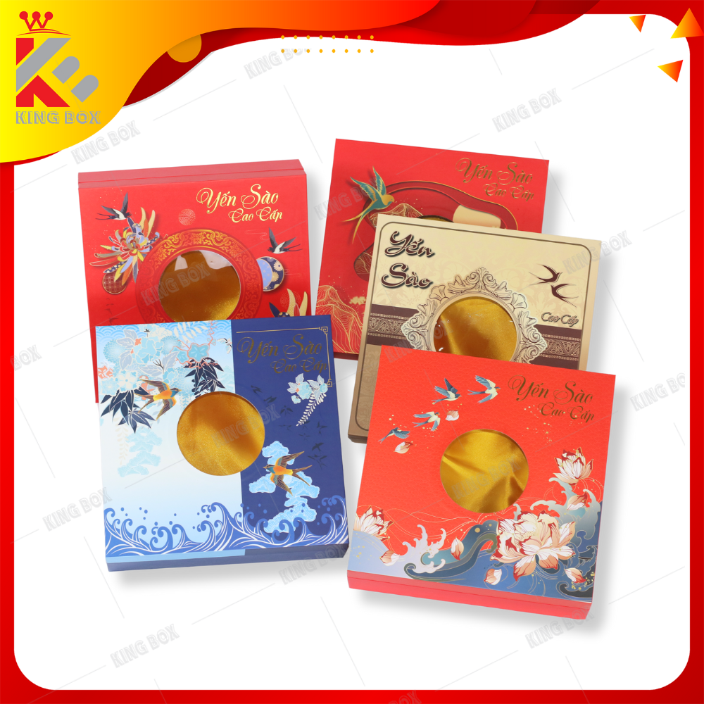 Hộp đựng yến sào cao cấp mẫu mới KING BOX 100g (khay 0 đường)