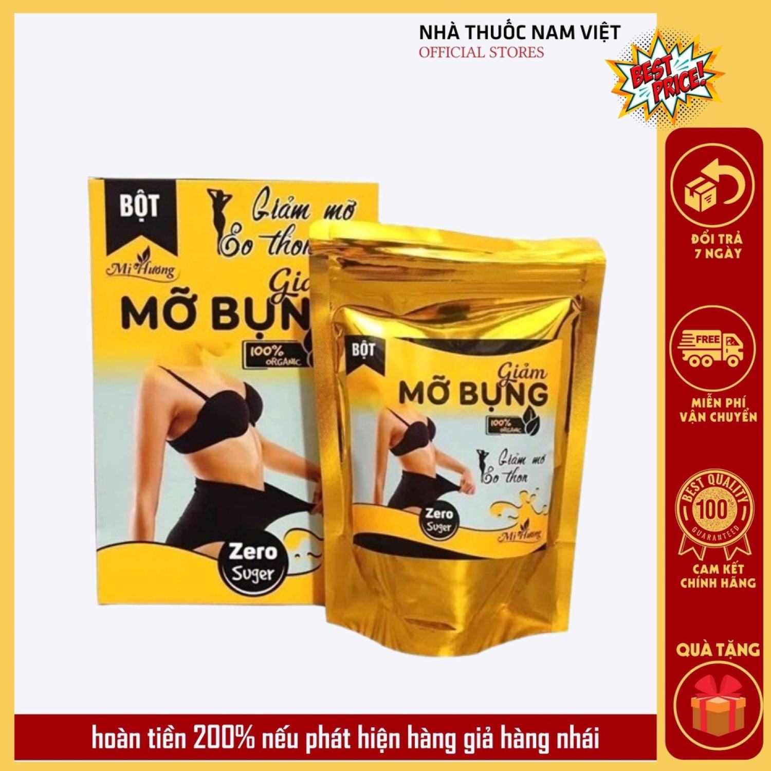 Bột ngũ cốc giảm mỡ bụng mị hương, eo thon dáng đẹp không giảm kí