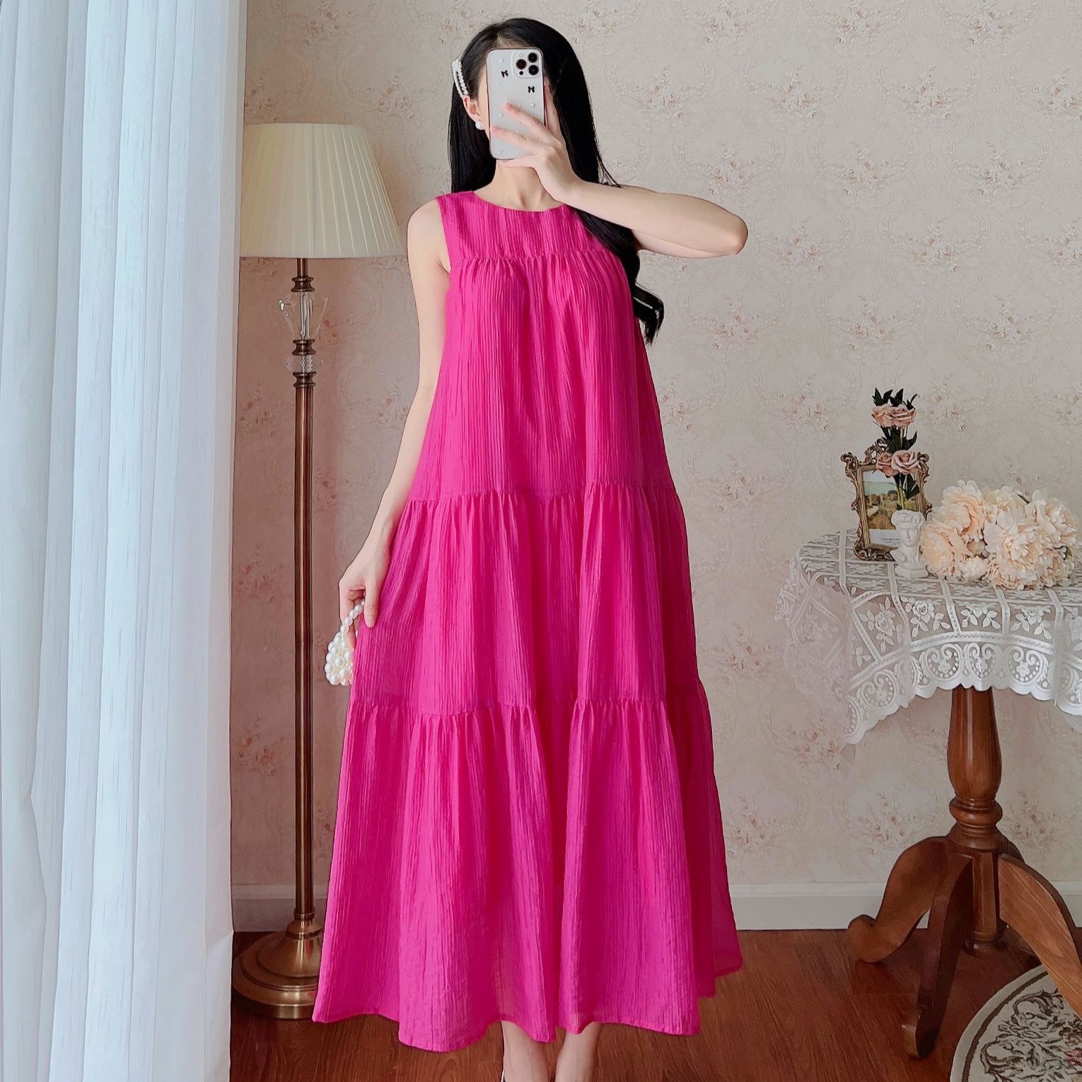 De Leah - Đầm suông đuôi cá 2 tầng - Thời trang thiết kế