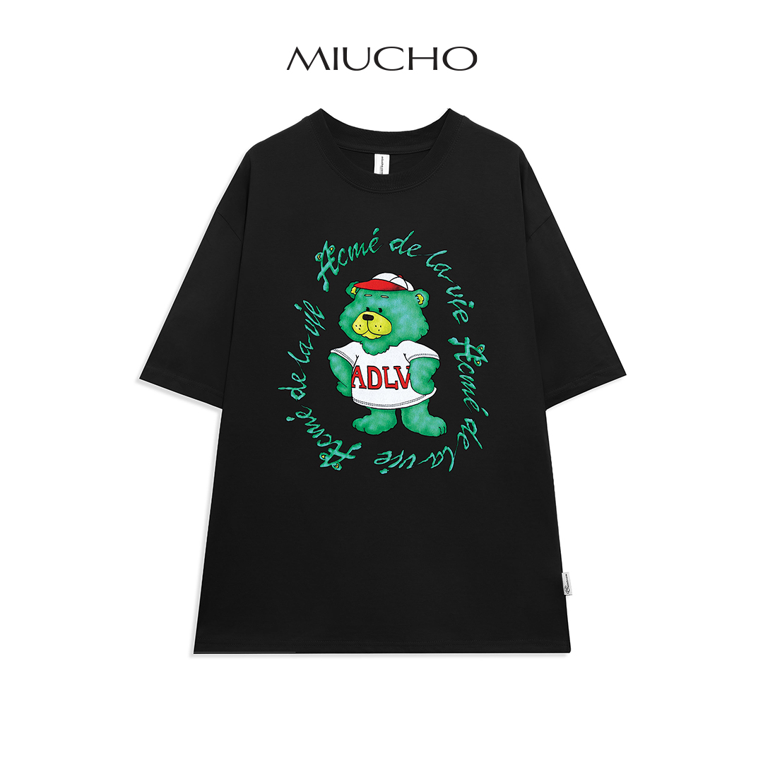 Áo thun adlv form rộng đẹp tay lỡ oversize, áo thun adlv form rộng unisex tay lỡ hàn quốc cotton AT153 Miucho in logo
