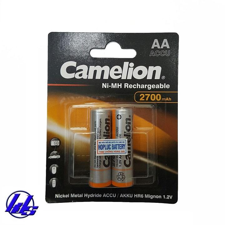 Pin sạc aa camelion nh-aa2700bp2 rechargeable accu 2700mah - vỉ 2 viên