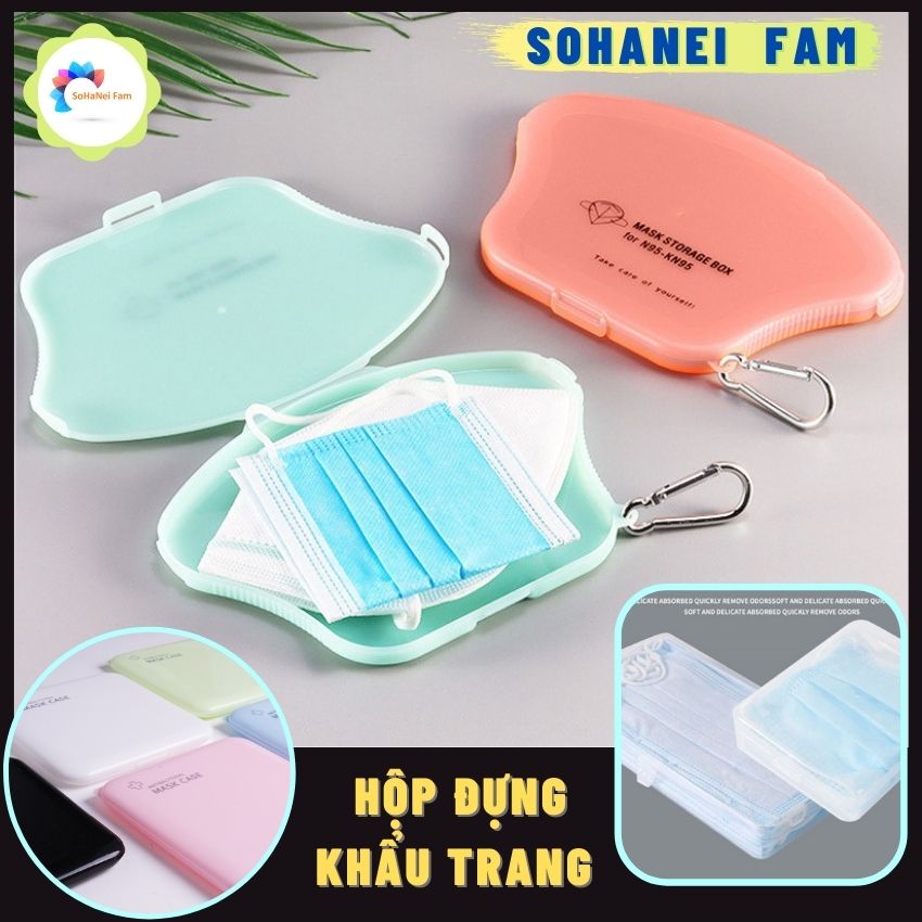 [HCM][MASK CASE] Hộp Nhựa Đựng Khẩu Trang N95 Tiện Dụng -SOHANEI FAM- Chất Liệu Nhựa PP An Toàn, Chống Bụi, Bảo Vệ Sức Khỏe, Dễ Dàng Mang Theo