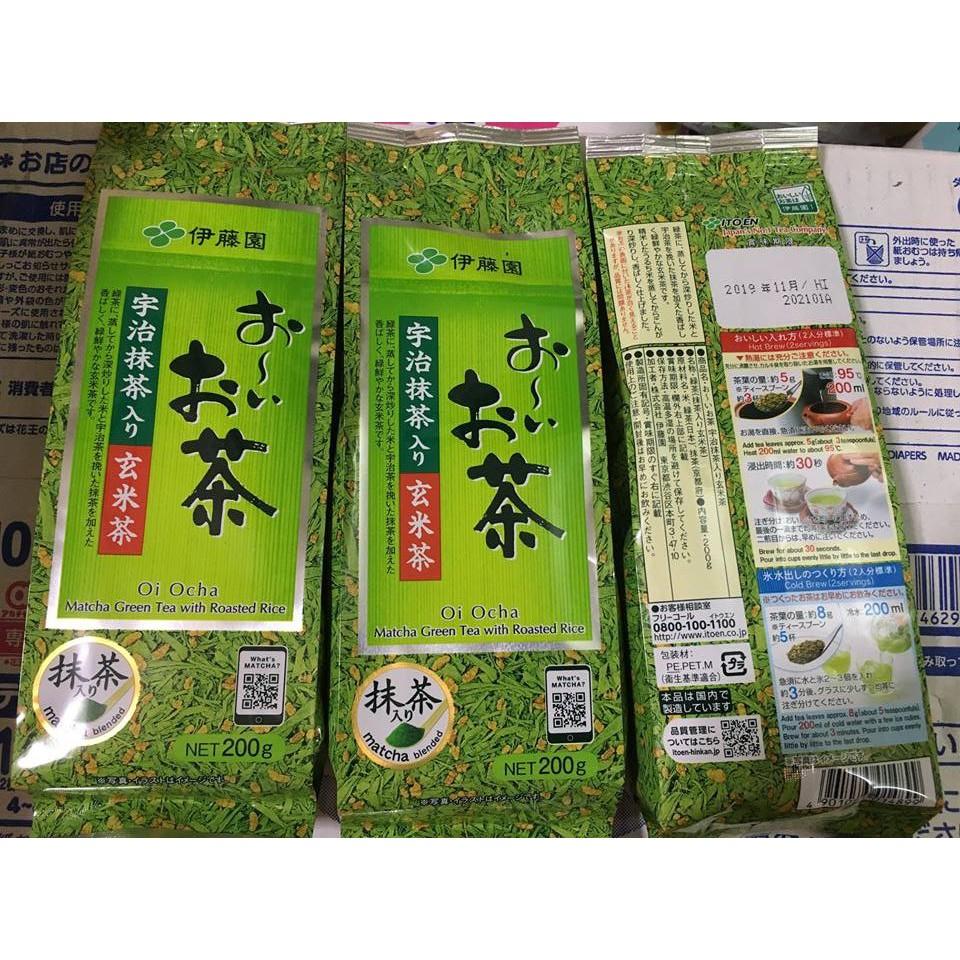 Trà xanh gạo lứt rang kunitaro nhật bản