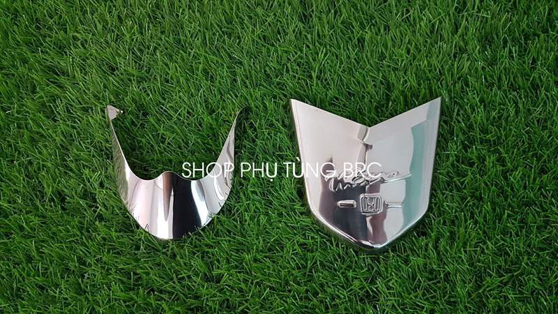 Bộ ốp mỏ dè trước, sau inox xe wave rs 110, wave s 110.