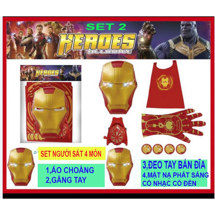 Combo Mặt nạ+Gang tay+Áo choàng người NHỆN hot hot cho bé