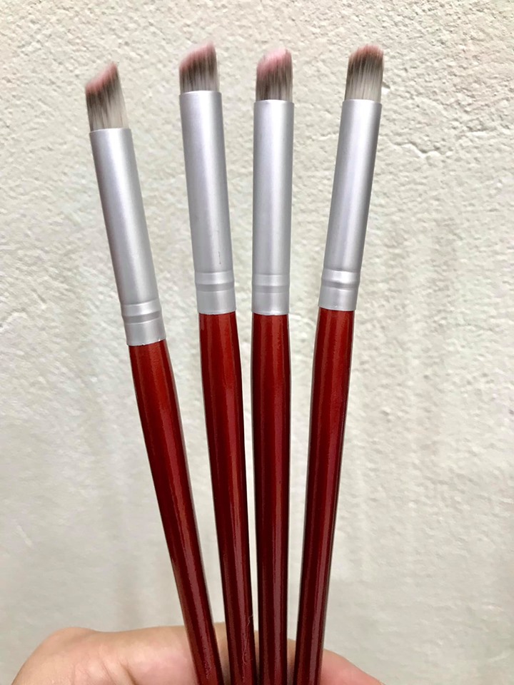 Cọ omber cán gỗ chăm sóc trang trí móng làm nail