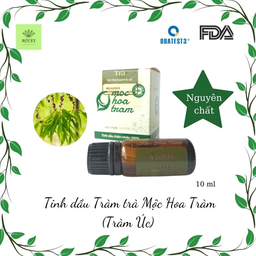 Tinh dầu tràm trà nguyên chất, hương thơm giảm sưng mộc hoa tràm – mộc 8x