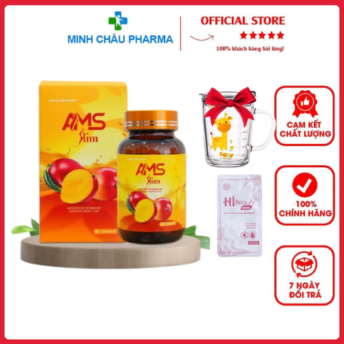 Viên Uống Hỗ Trợ Giảm Cân AMS SLIM Hỗ Trợ Chuyển Hóa Chất Béo Giảm Cảm Giác Thèm Ăn