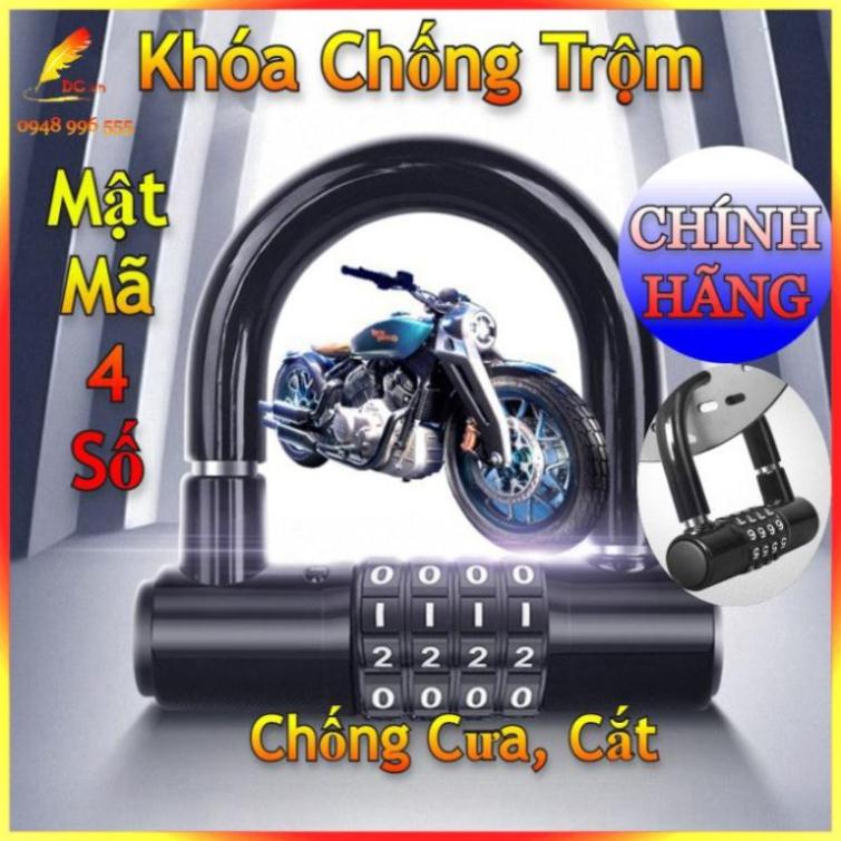 Khóa chống trộm mật mã 4 số khóa xe đạp - xe máy - ô tô - nhà cửa - cổng chống cưa cắt an toàn thông minh - tienichnhapk