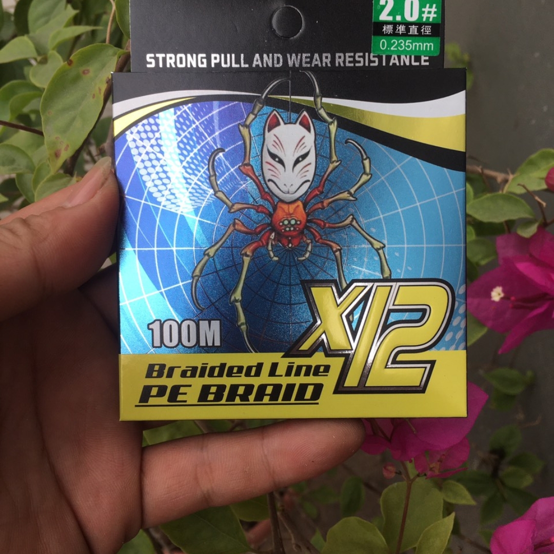 Dây dù, dây dù câu cá, dù câu lure x12 pe braid x12 siêu bền mềm mịn dài 150m