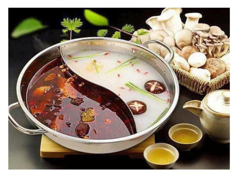 Nồi Lẩu 2 Ngăn Size 30cm, Chất Liệu Inox 304, Nồi Lẩu Inox 2 Ngăn Hot Pot, Nồi Lẩu Thông Minh