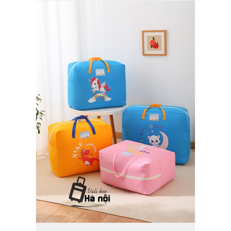 Túi du lịch in hoạ tiết siêu cute chất vải dù dày dặn